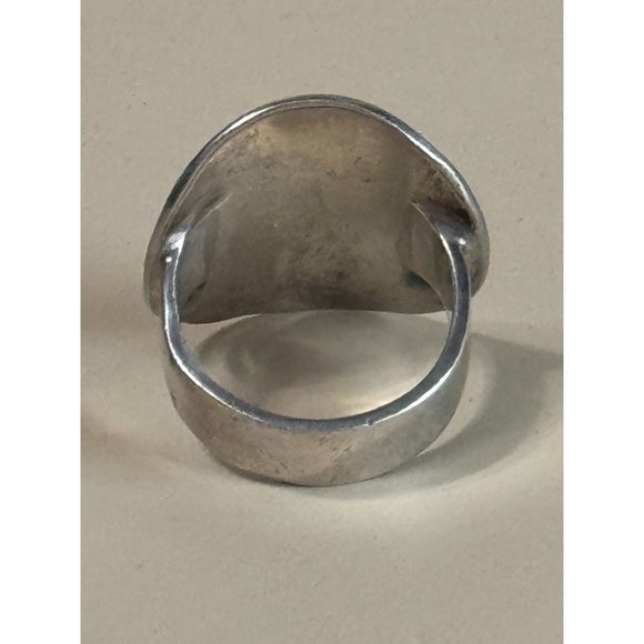 Vintage Triabal Mayan Aztec Dragon Sterling Silver 925 Unisex Ring Size 11 - Picture 6 of 8